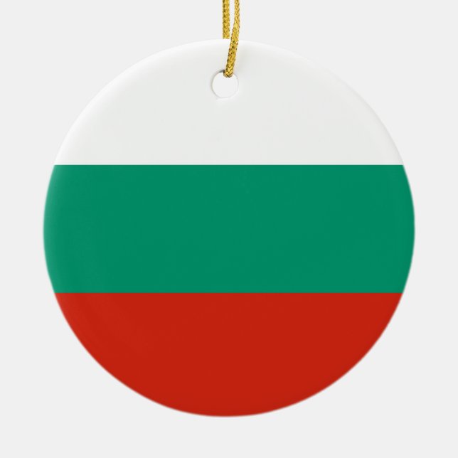 Décoration En Céramique Drapeau de Bulgarie (Devant)