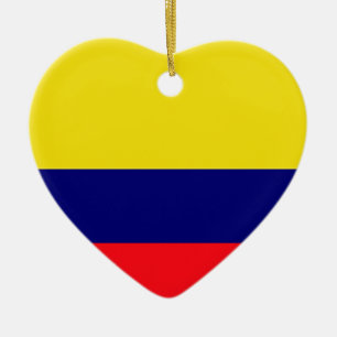 Décoration En Céramique Drapeau de Colombie