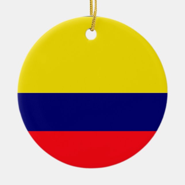 Décoration En Céramique Drapeau de Colombie (Devant)