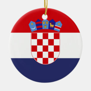 Décoration En Céramique Drapeau de Croatie