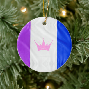 Décoration En Céramique Drapeau de fierté de la culture drag de SlipperyJo