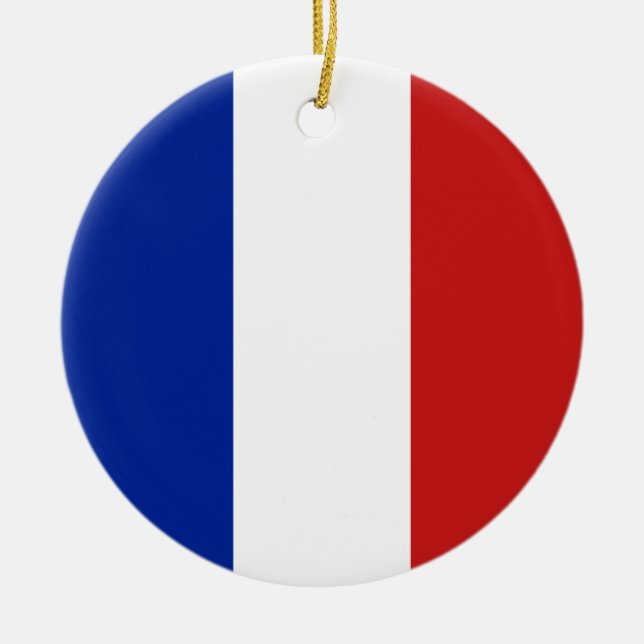 Décoration En Céramique Drapeau de France (Devant)