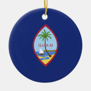 Décoration En Céramique Drapeau de Guam