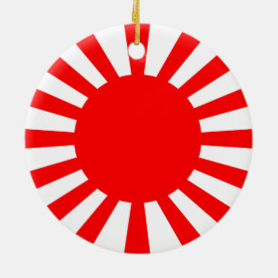 Décoration En Céramique Drapeau de guerre de l'armée impériale japonaise