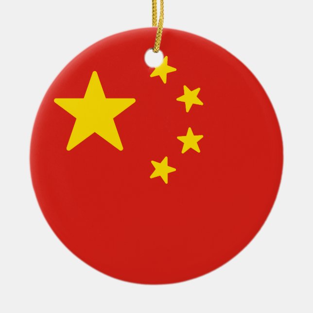 Décoration En Céramique Drapeau de la Chine (Devant)