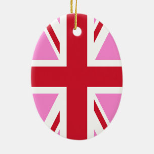 Décoration En Céramique Drapeau de la fierté gay rose UK