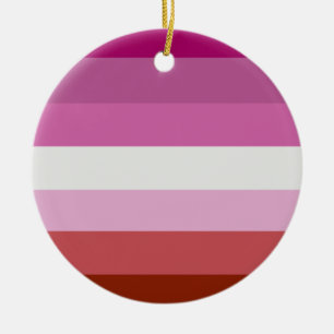Décoration En Céramique Drapeau de la fierté lesbienne (origine)