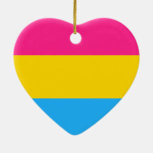 Décoration En Céramique Drapeau de la fierté Pansexual