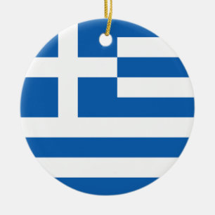 Décoration En Céramique Drapeau de la Grèce