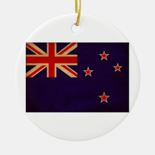 Décoration En Céramique Drapeau de la Nouvelle Zélande