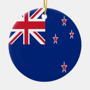 Décoration En Céramique Drapeau de la Nouvelle Zélande