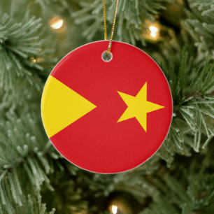 Décoration En Céramique Drapeau de la région du Tigré