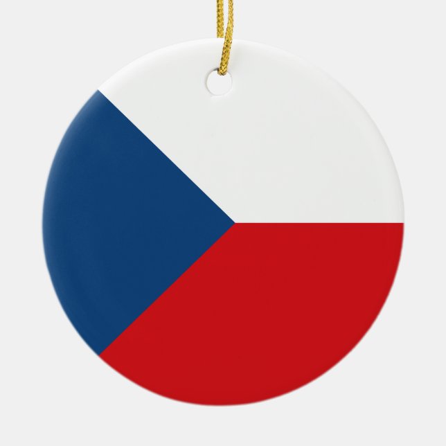 Décoration En Céramique Drapeau de la République tchèque (Devant)