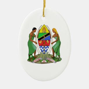 Décoration En Céramique Drapeau de la Tanzanie