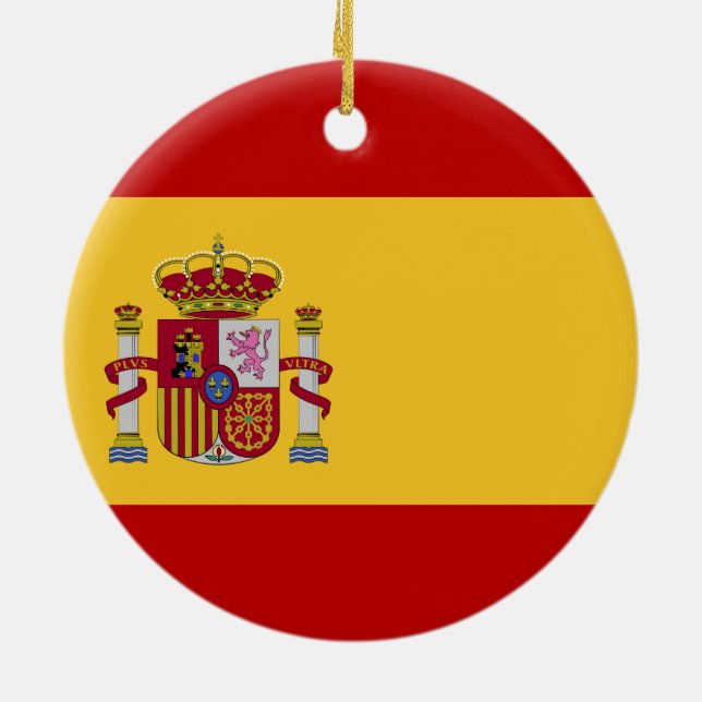 Décoration En Céramique Drapeau de l'Espagne (Dos)