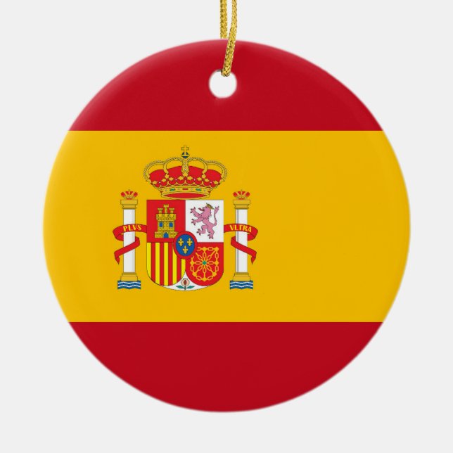 Décoration En Céramique Drapeau de l'Espagne (Devant)