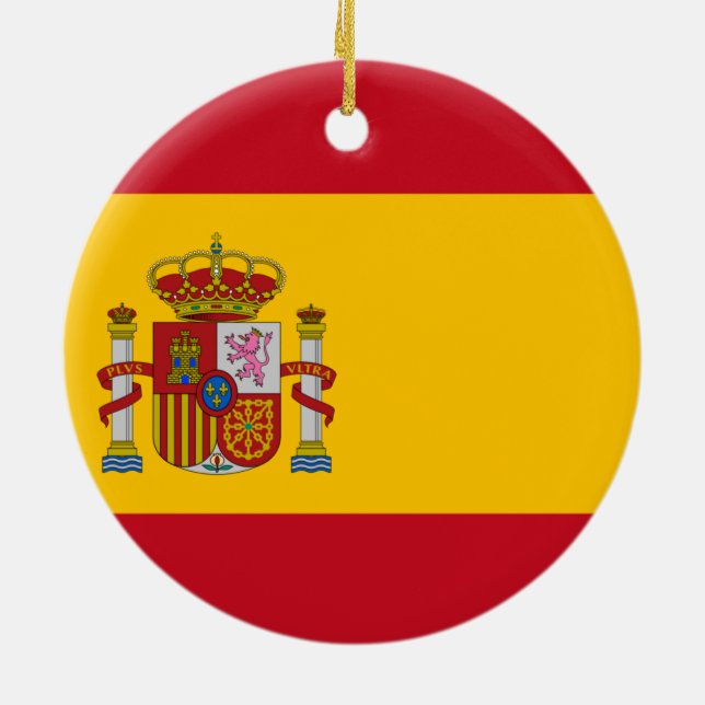 Décoration En Céramique Drapeau de l'Espagne (Dos)