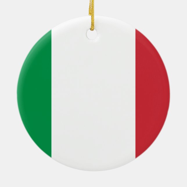Décoration En Céramique Drapeau de l'ornement italien (Dos)