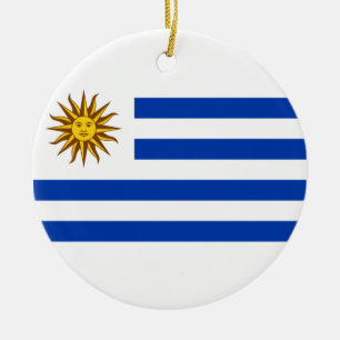 Décoration En Céramique Drapeau de l'Uruguay