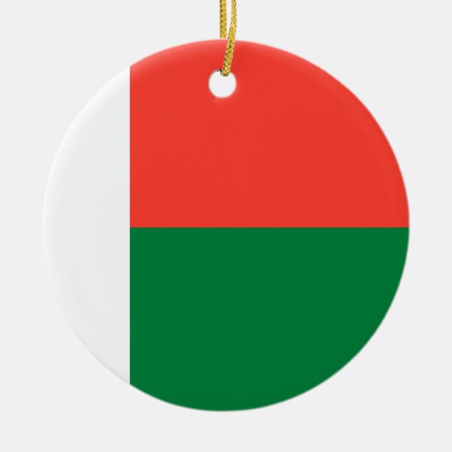 Décoration En Céramique Drapeau de Madagascar (Devant)