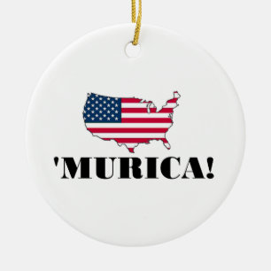 Décoration En Céramique Drapeau de Murica