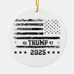 Décoration En Céramique Drapeau des Etats-Unis.Donald Trump.