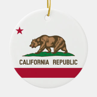 Décoration En Céramique Drapeau d'État de Californie