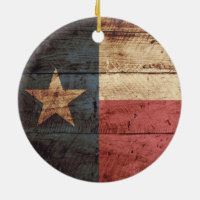 Drapeau d'état du Texas sur le vieux grain en bois