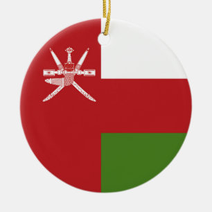 Décoration En Céramique Drapeau d'Oman