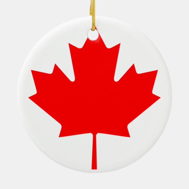 Décoration En Céramique Drapeau du Canada (Dos)