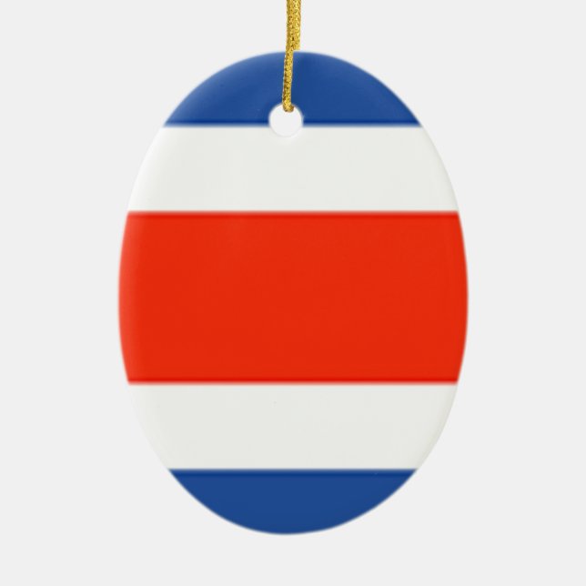 Décoration En Céramique Drapeau du Costa Rica (Devant)