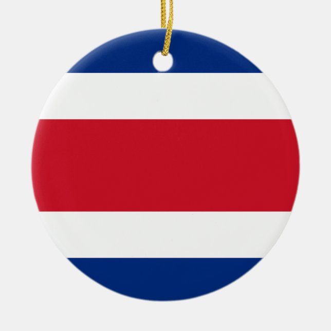 Décoration En Céramique Drapeau du Costa Rica (Devant)