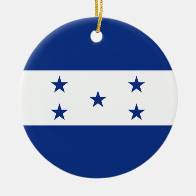 Décoration En Céramique Drapeau du Honduras (Devant)
