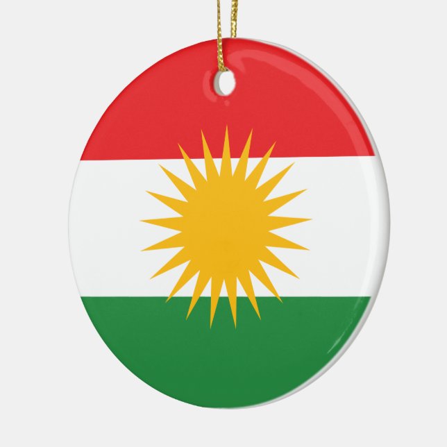Décoration En Céramique Drapeau du Kurdistan (Gauche)