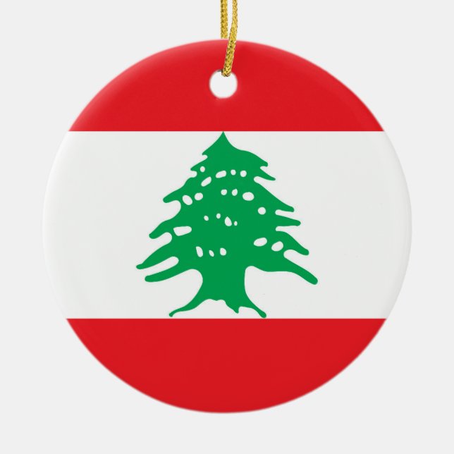 Décoration En Céramique Drapeau du Liban (Devant)