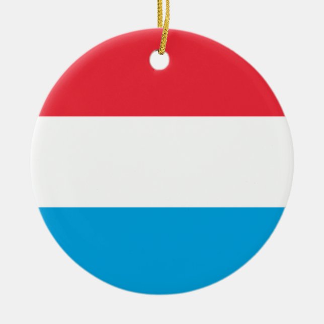 Décoration En Céramique Drapeau du Luxembourg (Devant)
