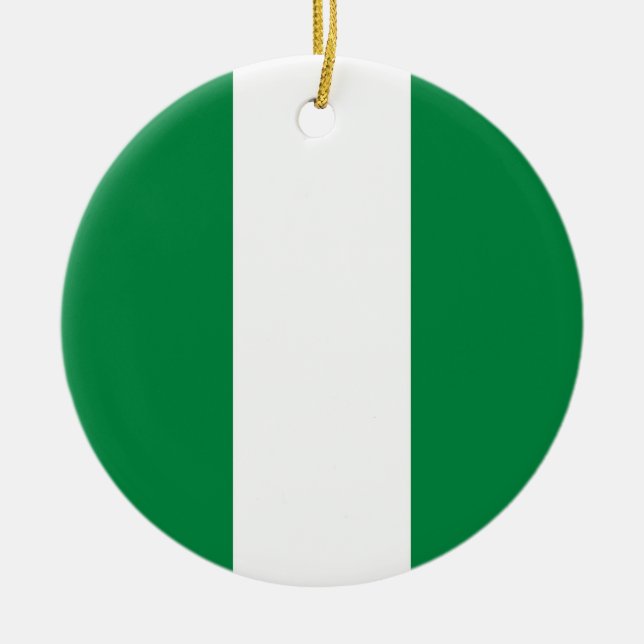 Décoration En Céramique Drapeau du Nigeria (Devant)