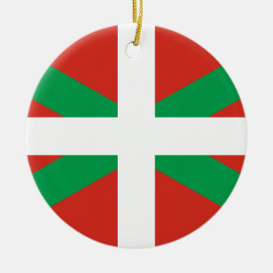 Décoration En Céramique Drapeau du Pays basque