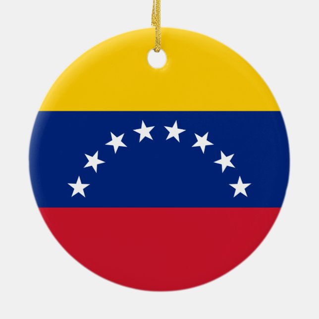 Décoration En Céramique Drapeau du Venezuela (Dos)