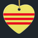 Décoration En Céramique Drapeau du Vietnam du Sud<br><div class="desc">Merci de vous être arrêté !  J'espère que vous aimez l'apparence de ce drapeau !  N'hésitez pas à customiser ceci pour répondre à vos besoins.  Bonne journée !</div>