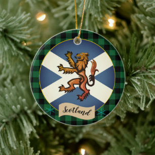 Décoration En Céramique Drapeau écossais vintage, Rampant, Plaid, Ecosse