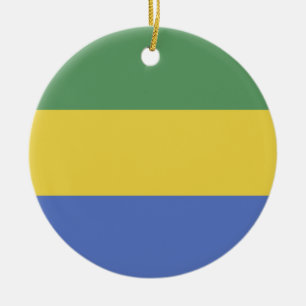 Décoration En Céramique Drapeau Gabon