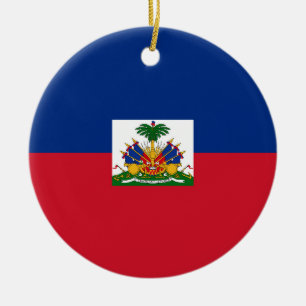 Décoration En Céramique Drapeau Haïti