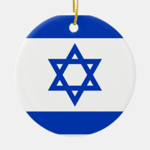 Décoration En Céramique Drapeau Israël