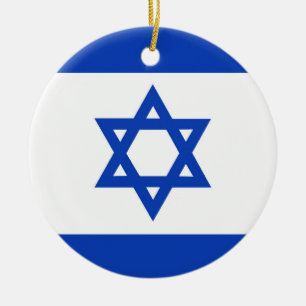 Décoration En Céramique Drapeau Israël