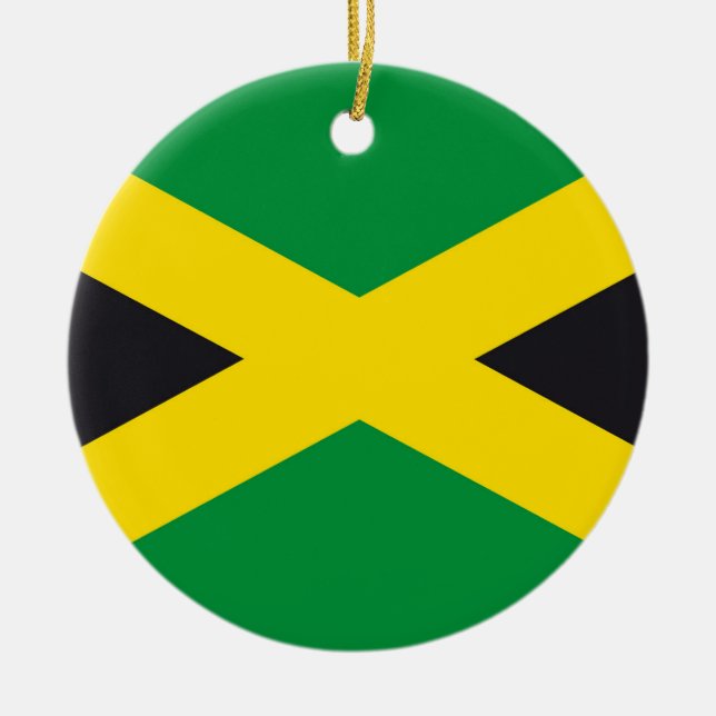 Décoration En Céramique Drapeau jamaïcain (Devant)