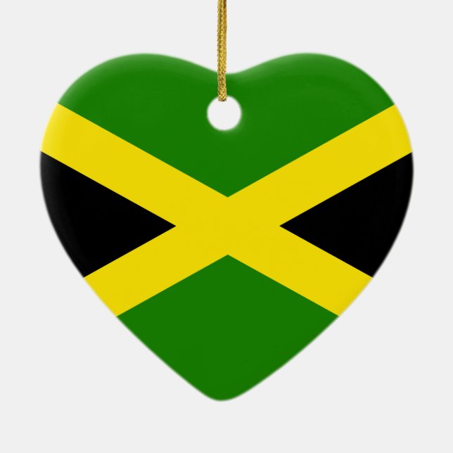 Décoration En Céramique Drapeau jamaïcain (Dos)