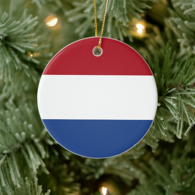 Décoration En Céramique Drapeau néerlandais (Arbre)