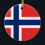 Décoration En Céramique Drapeau norvégien<br><div class="desc">drapeau norvégien ; norvégien ; norge ; norske ;</div>