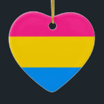 Décoration En Céramique Drapeau Pansexual de fierté<br><div class="desc">Montrez à votre fierté n'importe où vous allez avec ce produit.</div>